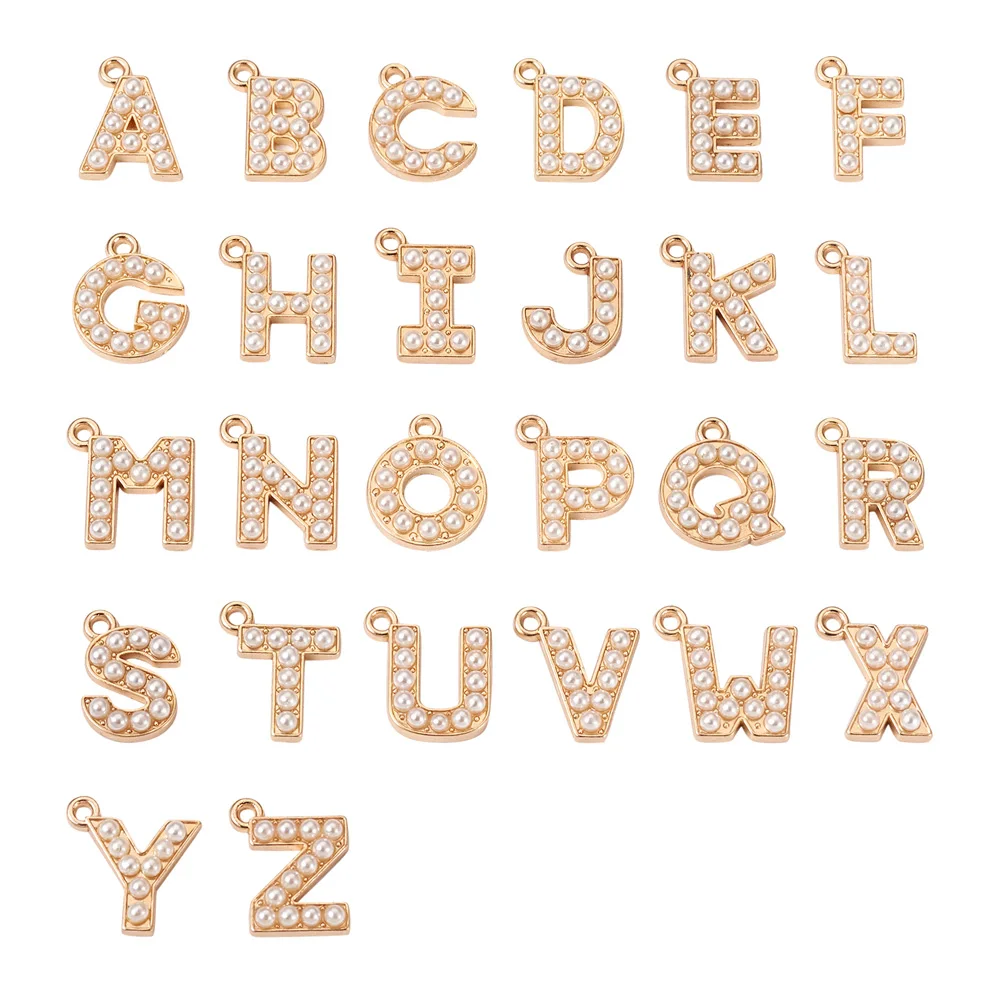 

52 шт. подвески из цинкового сплава с надписью A ~ Z, металлические подвески для сережек и ожерелий, материалы для изготовления ювелирных изделий своими руками