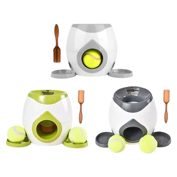 Automatic Dog Ball Launcher Dog Tennis Balls Feeder Interactive Dog Ball Thrower Slow Feeder for Small and Medium Dogs