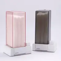 Detachable Cotton Pad Storage Box Rectangular Plastic Auto Cotton Pad Dispenser Cosmetic Cotton Container Makeup Organizer Boxes 1