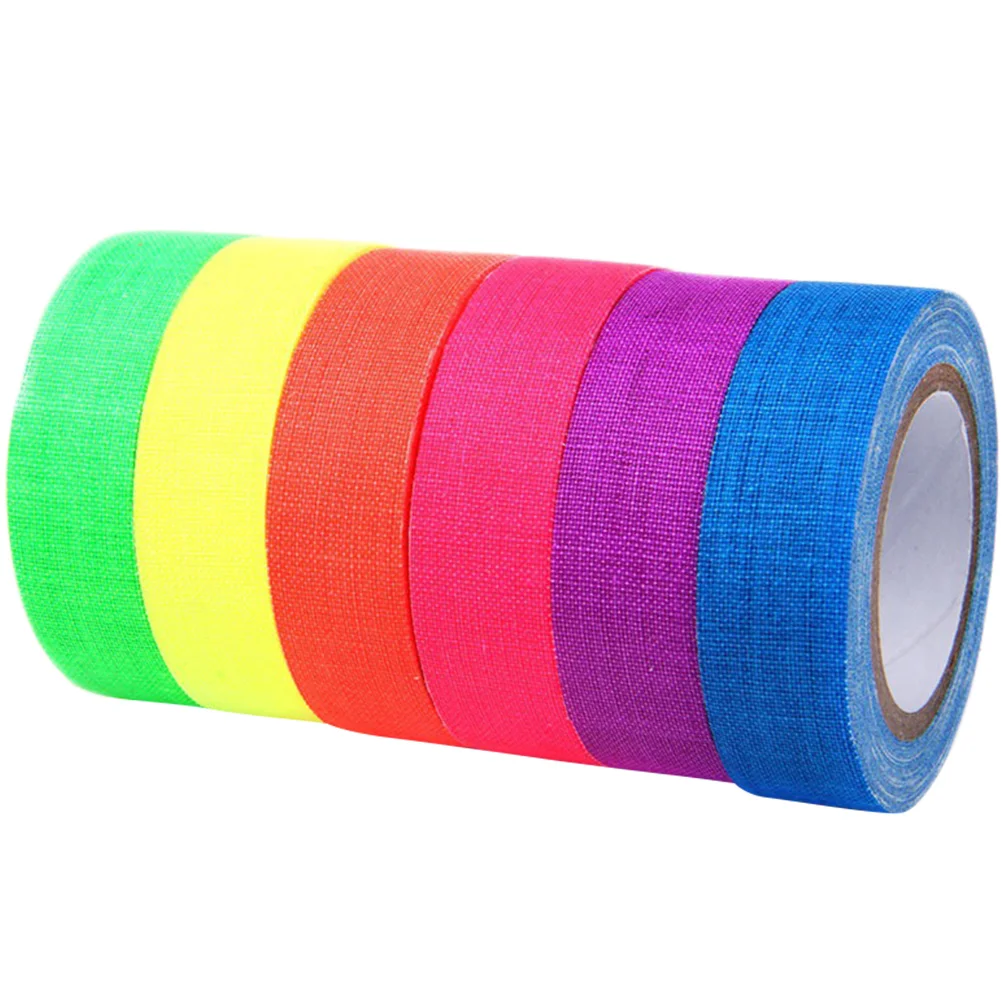 

6 Rolls Reflective Adhesive Tape Green Gaffer Continuous The Luminous Glow-in-the-dark