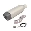 For Honda CTX 700 Any Year Motorcycle Exhaust Mid Link Pipe 51MM Mufflers Removable DB Killer Stainless Steel Escape Slip On