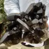 Natural Black Smoke Quartz Crystal Clusters, Quartz Original Mineral Sample Recovery Gems, Home Office Degaussing Clusters 3