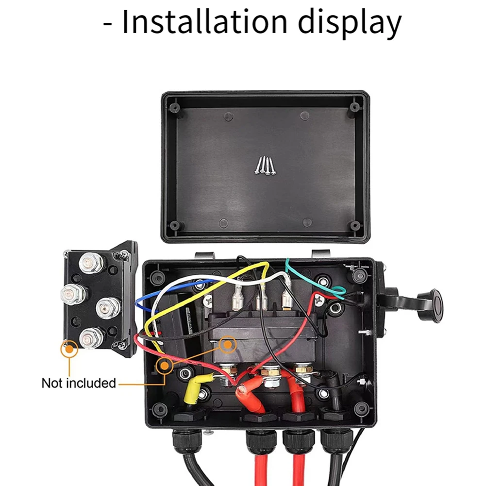 12V 500A 윈치 원격 접촉기 5000-7000 Lbs 자동차 ATV, UTV, SUV Universal 용 윈치 제어 솔레노이드 릴레이 LR4450