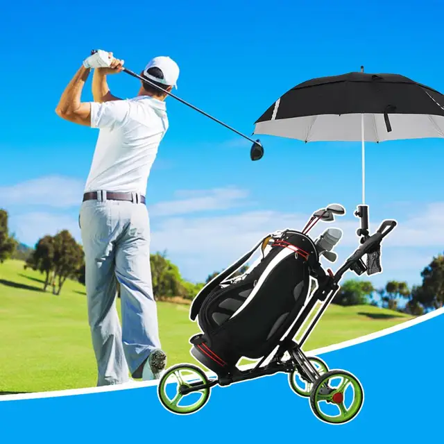 For Outdoor Trolley Baby Pram Golf Cart Umbrella Holder Double Lock Connector Stand Wheelchair