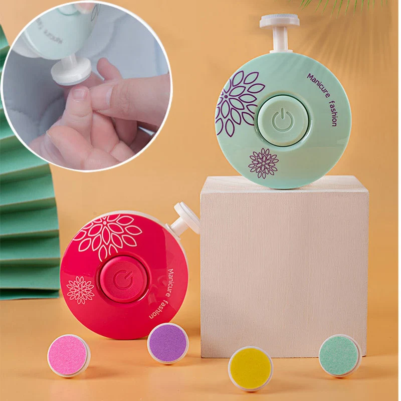 Baby Nail Care Kit Nail Cutter Clipper Trimmer Electric Safe Care Scissors Lime Nails File