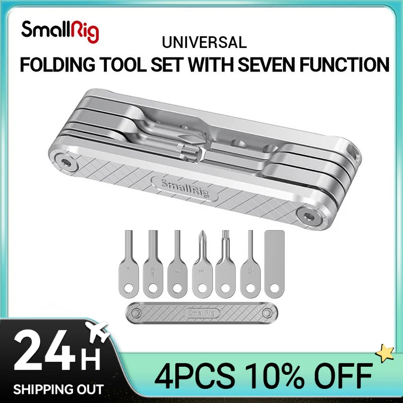 

SmallRig Universal DSLR Camera Rig Folding Tool Set with Screwdrivers and Wrenches with Seven Functional Tools Accessories 2213