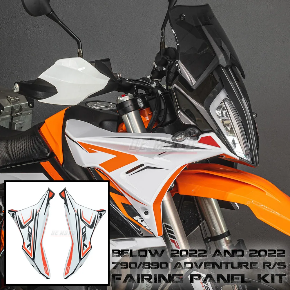 

Motorcycle Front Fairing Side Panels Wind Deflector Windscreen Plate Cover For 790 890 ADV Adventure R S 2022 and Before Year