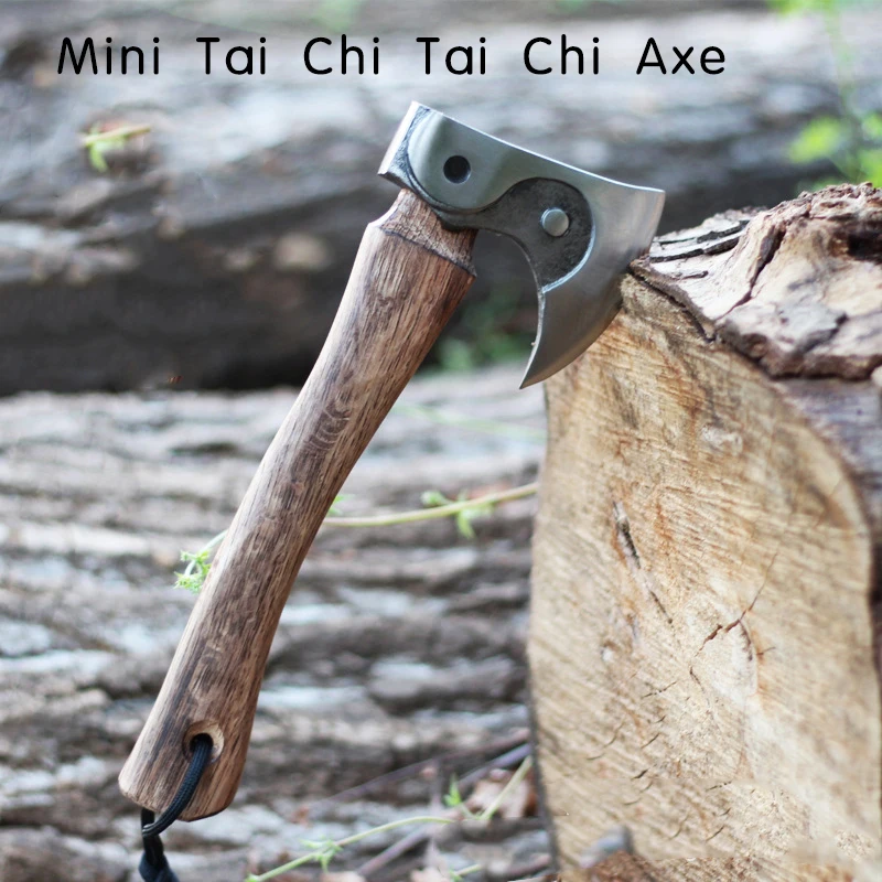 Tai Chi Bagua Axe Outdoor Gardening Camping Play Forging Shape Emergency Consumption Jungle Logging Woodcutting Axe 3