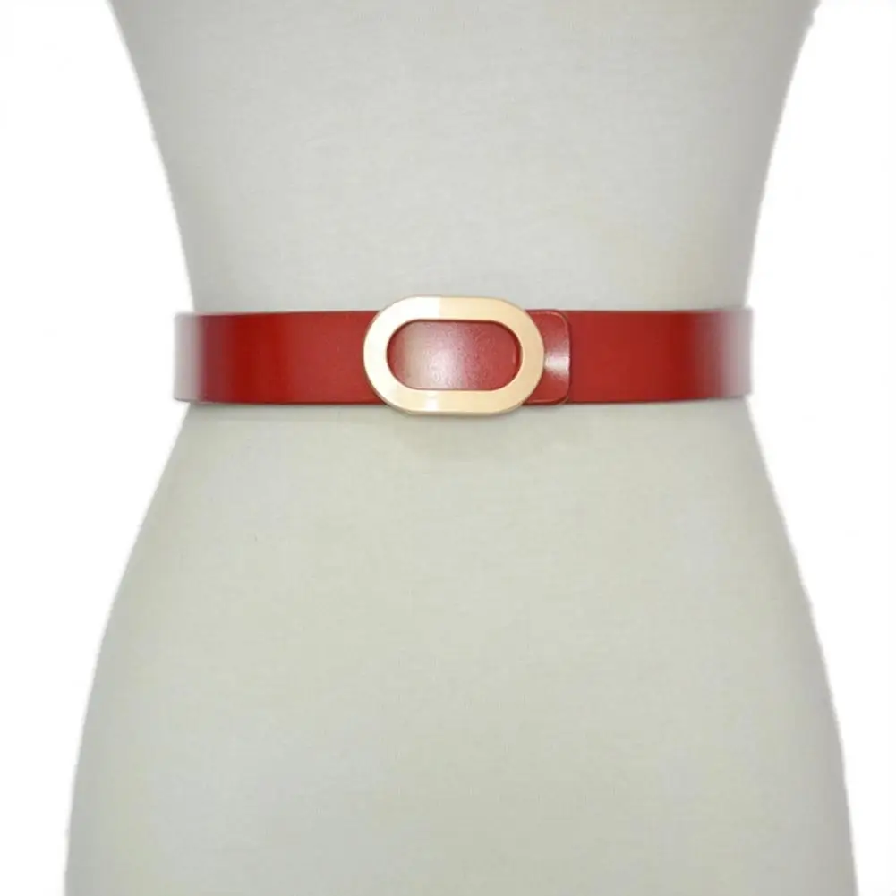 

Ремень из искусственной кожи эластичный пояс тонкий ремень прочный винтажный женский ремень Широкий регулируемый из искусственной кожи с металлической вставкой для рубашек