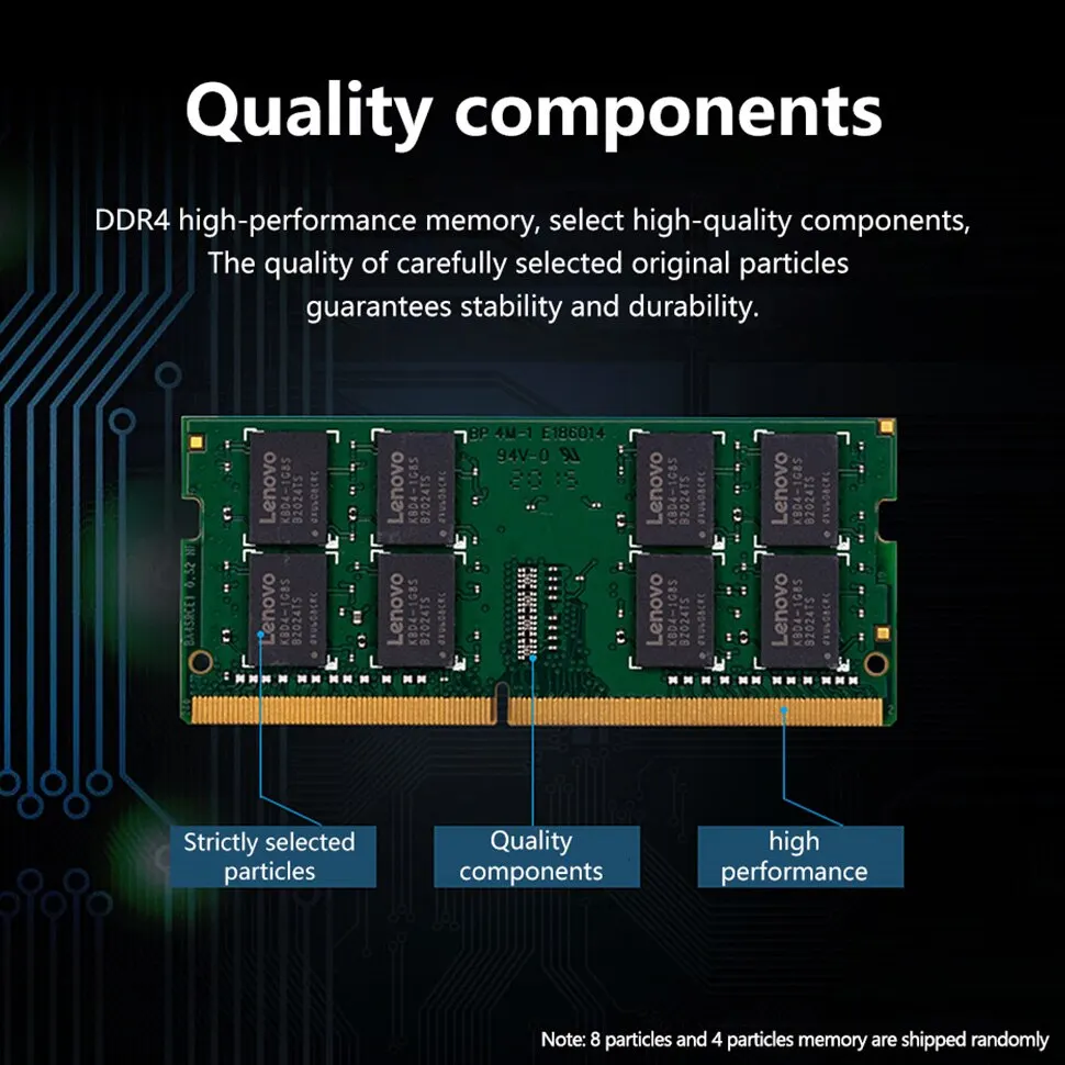 Laptop Ram Memory Lenovo DDR4 3200MHz 8GB 16GB 32GB 260pin SO-DIMM For Laptop Notebook Ultrabook