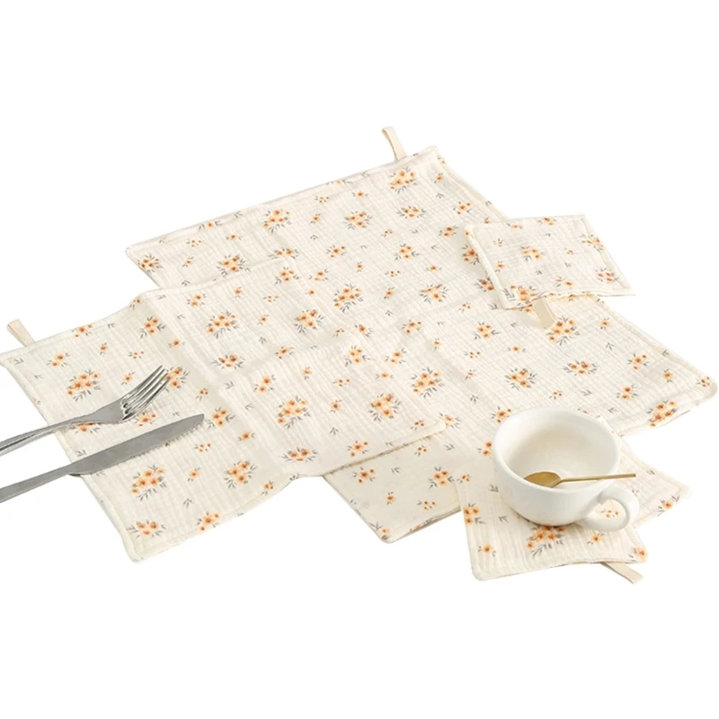 

Towel & Washcloths for Bath Soft Baby Muslin Cloths Bibs for Girls
