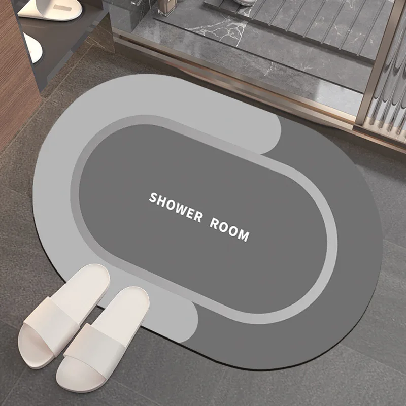 New Super Absorbent Bath Mat Quick Drying Bathroom Carpet Modern Simple