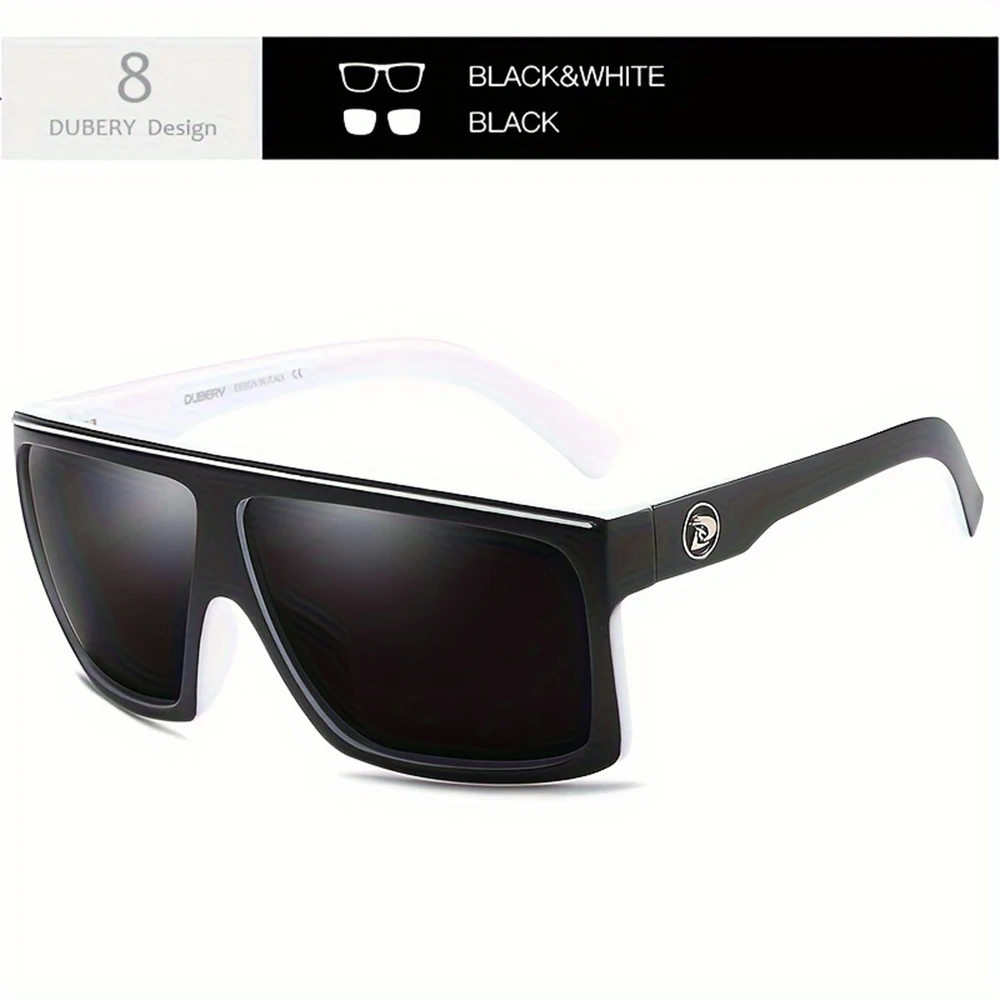 DUBERY Polarisierte UV400-Schutz-Sonnenbrille für Damen und Herren, 8 Farben, Modell 818 – Detail 12