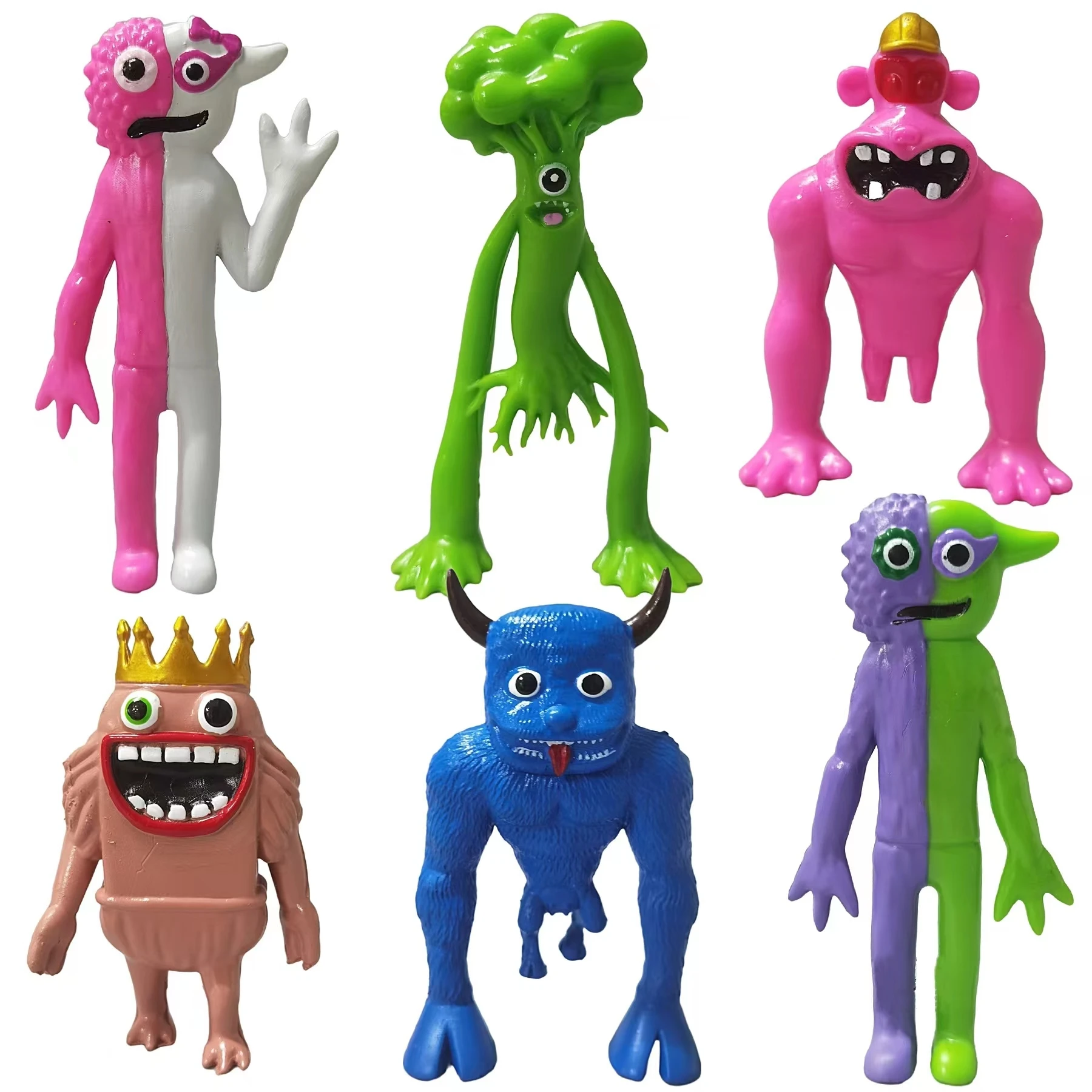 

6Pcs/Set Garden of Banban Action Figure Banban Chapter 3 Ban Ban Jester Tall Victor Bull Diego Figurine Doll For Fans Kids Gift