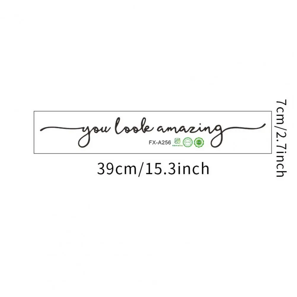 Mirror Sticker You Look Amazing Decal Stylish Elegant Window Wall Sticker for Home Bathroom Decoration wall sticker,mirror wall sticker,window stickers