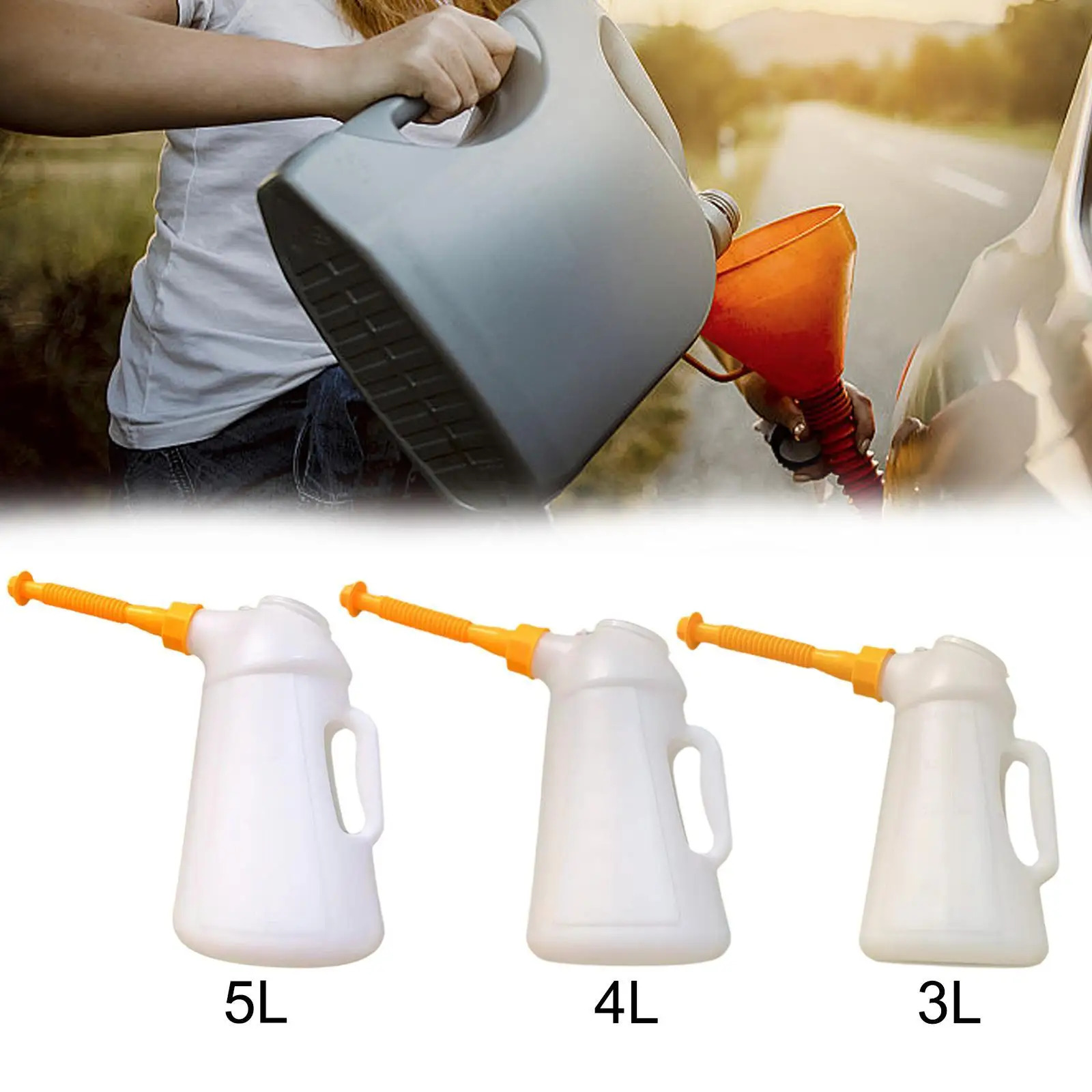Oil Can with Spout Oil Jug Garage with Dust Cap Equipment Professional Dispenser