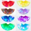 LED Glowing Light Women Tulle Star Skirt Short Tutu Mini Skirt Adult Fancy Ballet Dancewear Party Costume Ball Gown Mini Skirt 1