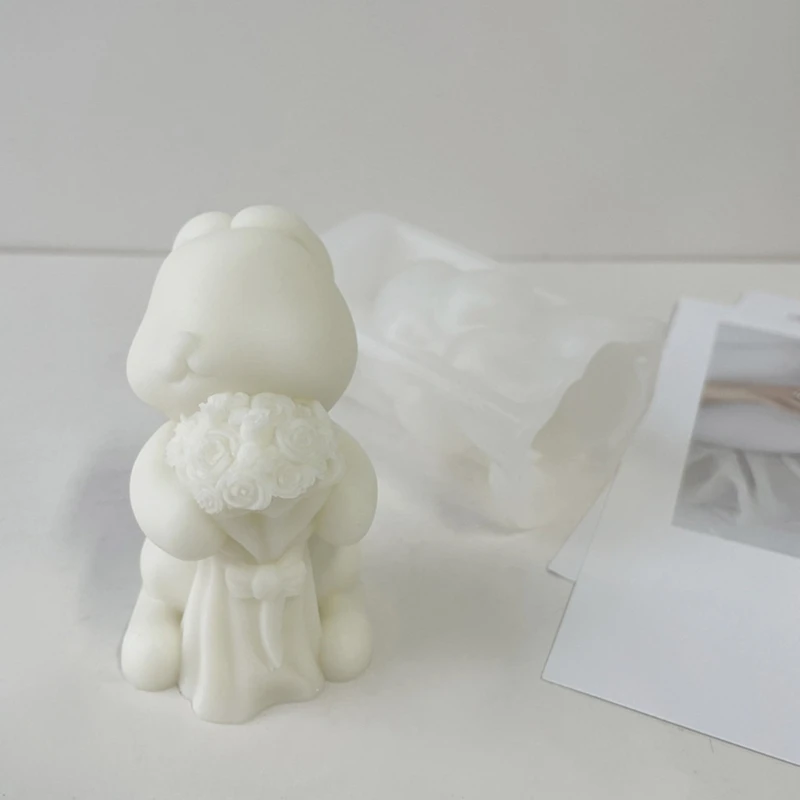 Animal Ornament Resin Mold Rabbit Mold for Candle Making Soap Mold