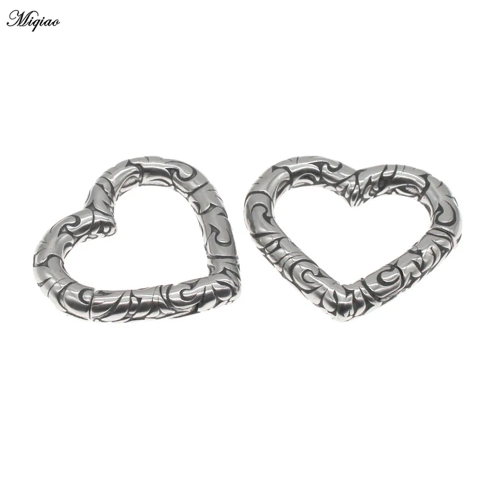 Miqiao 1pair Ear Plug Heart Gauge Piercing Flesh Tunnel Ear Weight Expander Stretcers Earring Fashion Jewelry New
