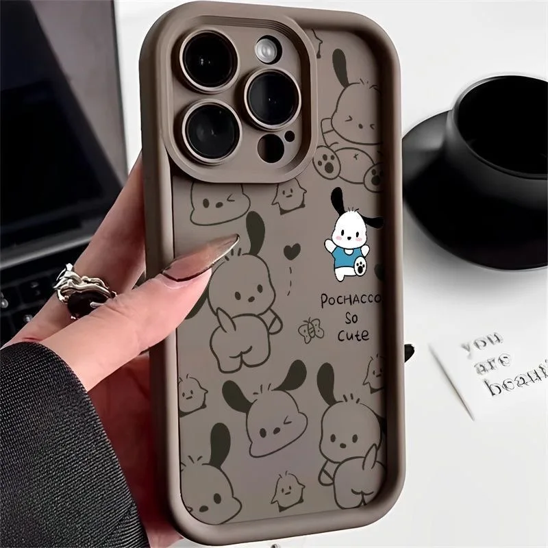thumbnail image 1 of Candy Kitty Pochacco Cartoon Plain Multistep TPU Soft Phone Case for Motorola Moto G14 G54 G9 Play G9 E22 E22i E7 Plus Cute Capa, 1 of 5