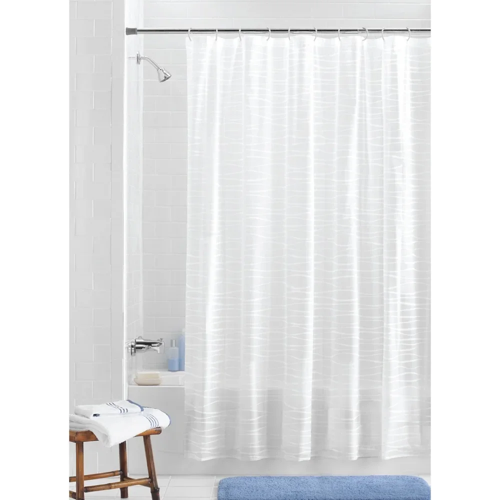 Wave Design Waterproof PEVA Shower Curtain 3