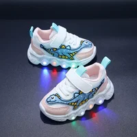 Kids Fashion Sneakers Breathable Soft Sole Sports Sneakers for Running Thick Bottom Shoes Velcro Shoes Children PU Leather Shoes 2