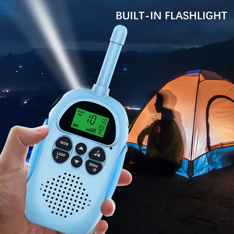 Children's Wireless Phone Toy Walkie talkie interaction Toys 3KM Range UHF Portable Walkie Talkie Rechargeable Walkie Talkie Toy 4