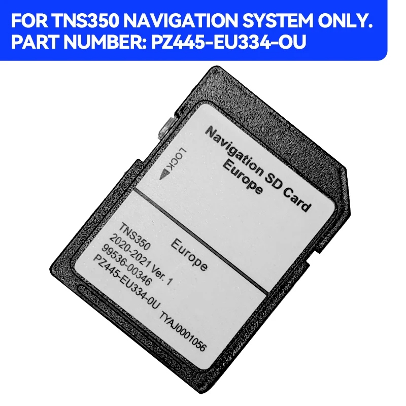 도요타 SD 카드 TNS350 내비게이션 SD 카르테 2020/2021 Ver.1 유로파 PZ445-EU334-OU GPS SD 카드, 새로운 지도