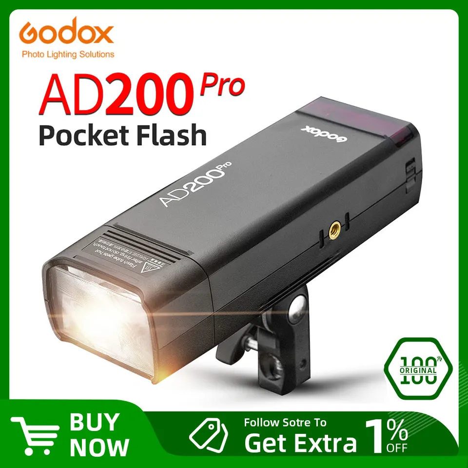  Godox AD200Pro AD200 pro para Nikon, 1/8000 HSS, 500