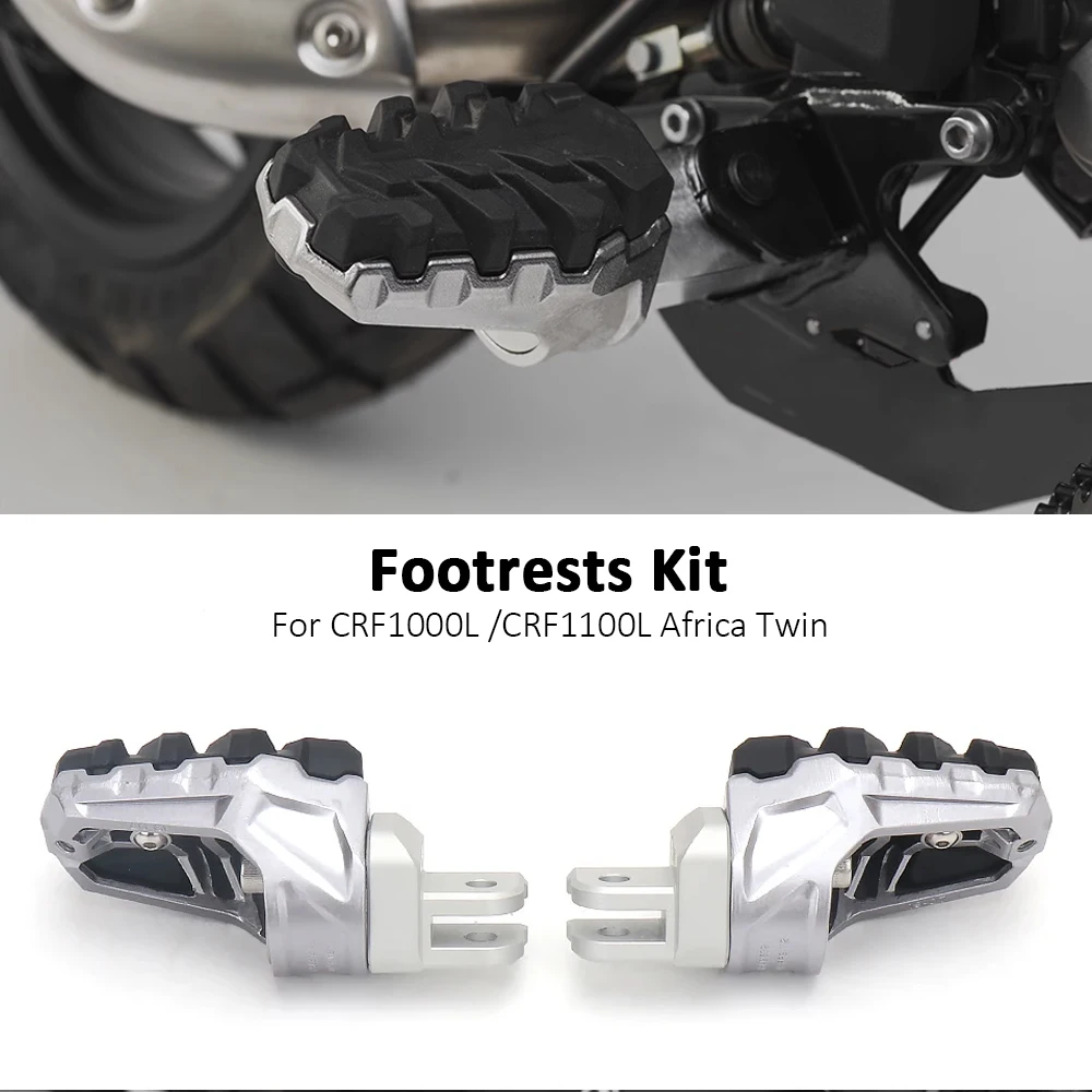 

New Aluminum CNC Foot Peg Footpegs Kit For Honda CRF1000L Africa Twin Adventure Sports CRF1100L AFRICA TWIN ADVENTURE SPORTS