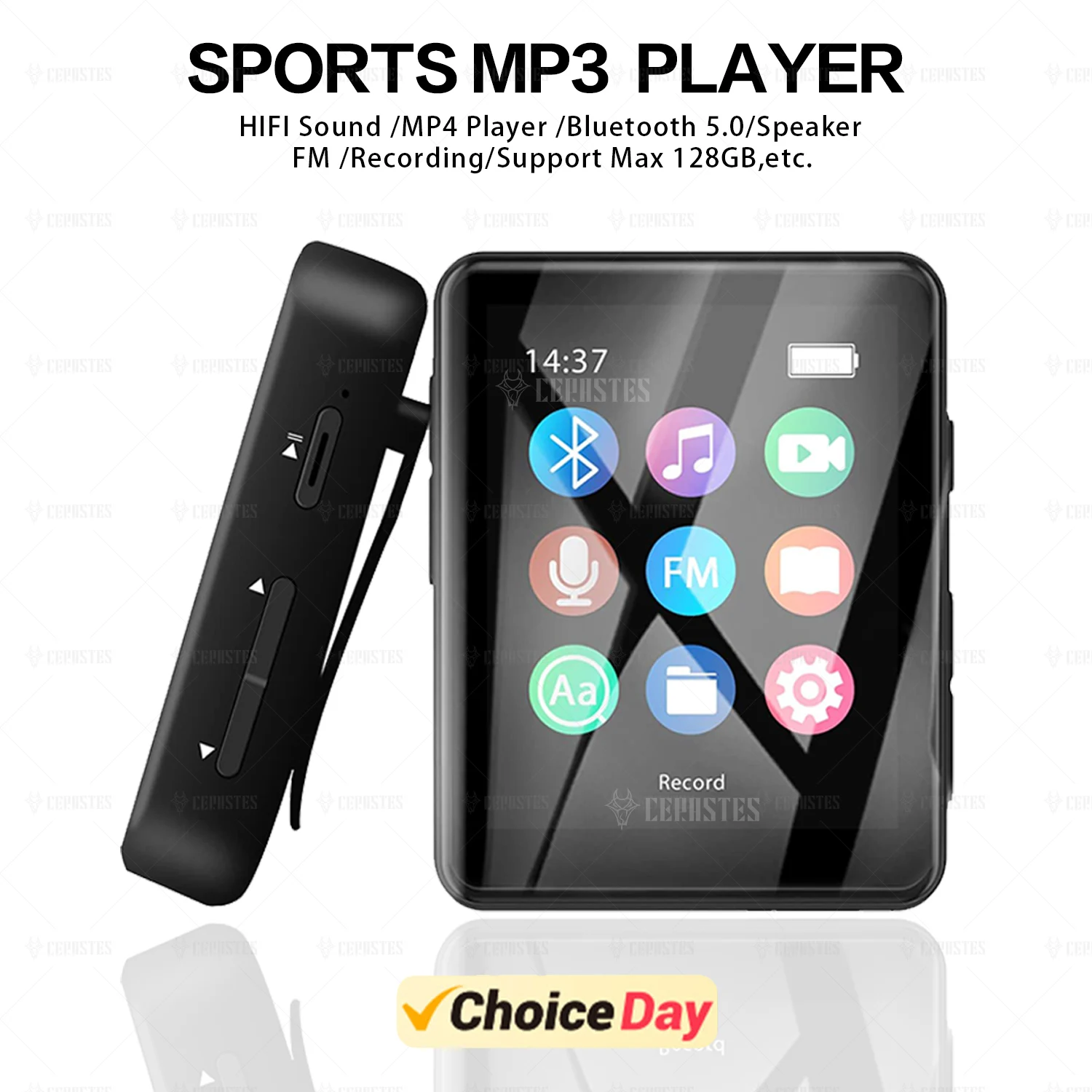 MP3 플레이어 클립 미니 워크맨 학생 휴대용 스포츠 음악 플레이어, FM 스피커, 전자책, 녹음기 Mp4 플레이어, 2024 신제품