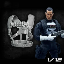 

1/12 Mezco Punish sdcc Heavy Armor Chest Hanging Leggings Holster 2.0 Soldier Accessories 3D Print for 6 inches Vtoys Male Body