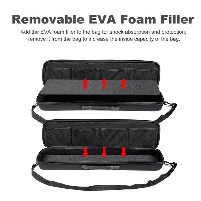 Portable Eva Fishing Gear Carry Bag With Adjustable Shoulder Strap