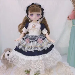 BJD – poupée articulée 12 pouces, 30CM, 21 pièces, jouet pour filles, maquillage, couleur mignonne, avec vêtements à la mode, 1/6 