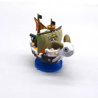 Hot 7cm Anime One Piece Ship Figure Model Toy Super Cute Mini Boat Going Merry Assembled Model Action Figure 5