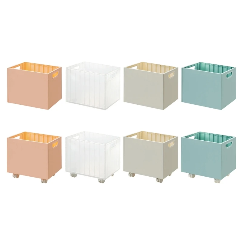 Large Capacity Book Storage Box Movable Book Storage Basket School Office Supply