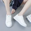 2024Spring Autumn Breathable Casual Shoes for Women Platform Running Tennis Sneakers Female White Concise Versatile Walking Flat 6