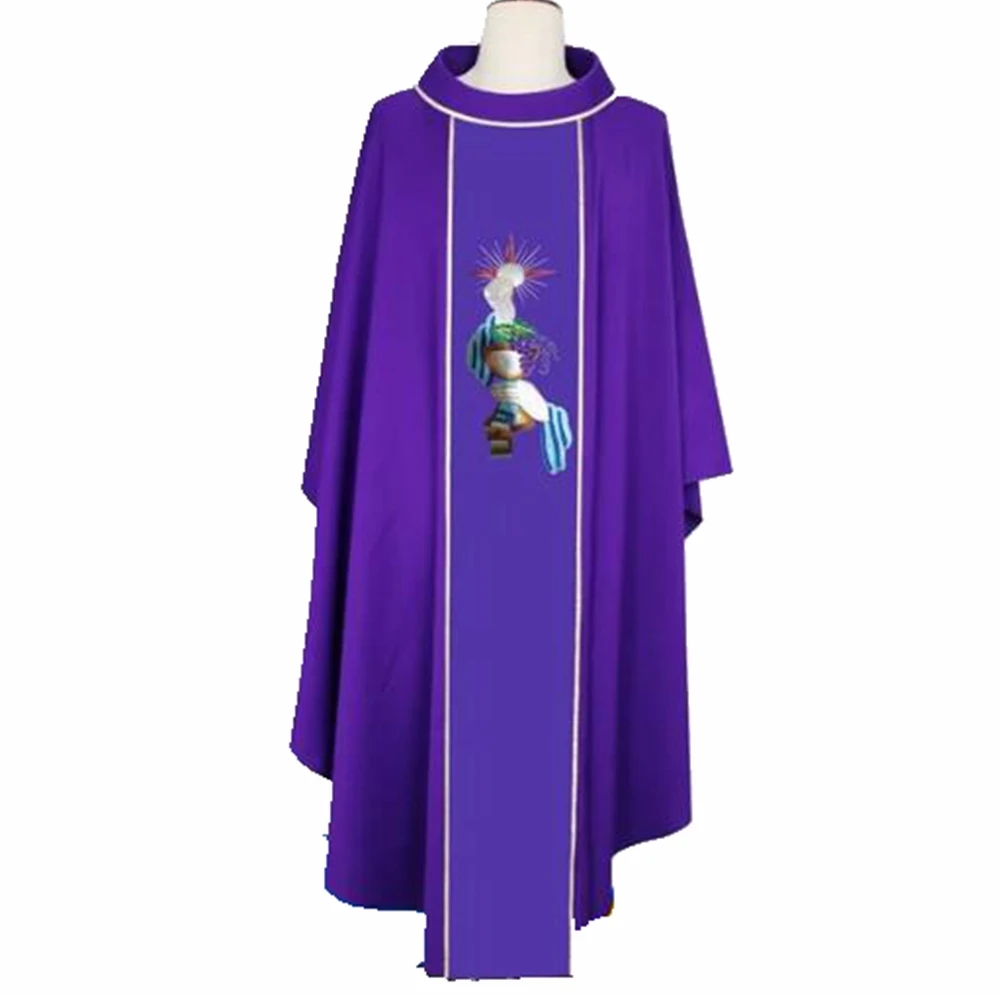 

Chasuble Costume Mass Vestment Catholic Church Uniform Priest Vestments Clergy Robe