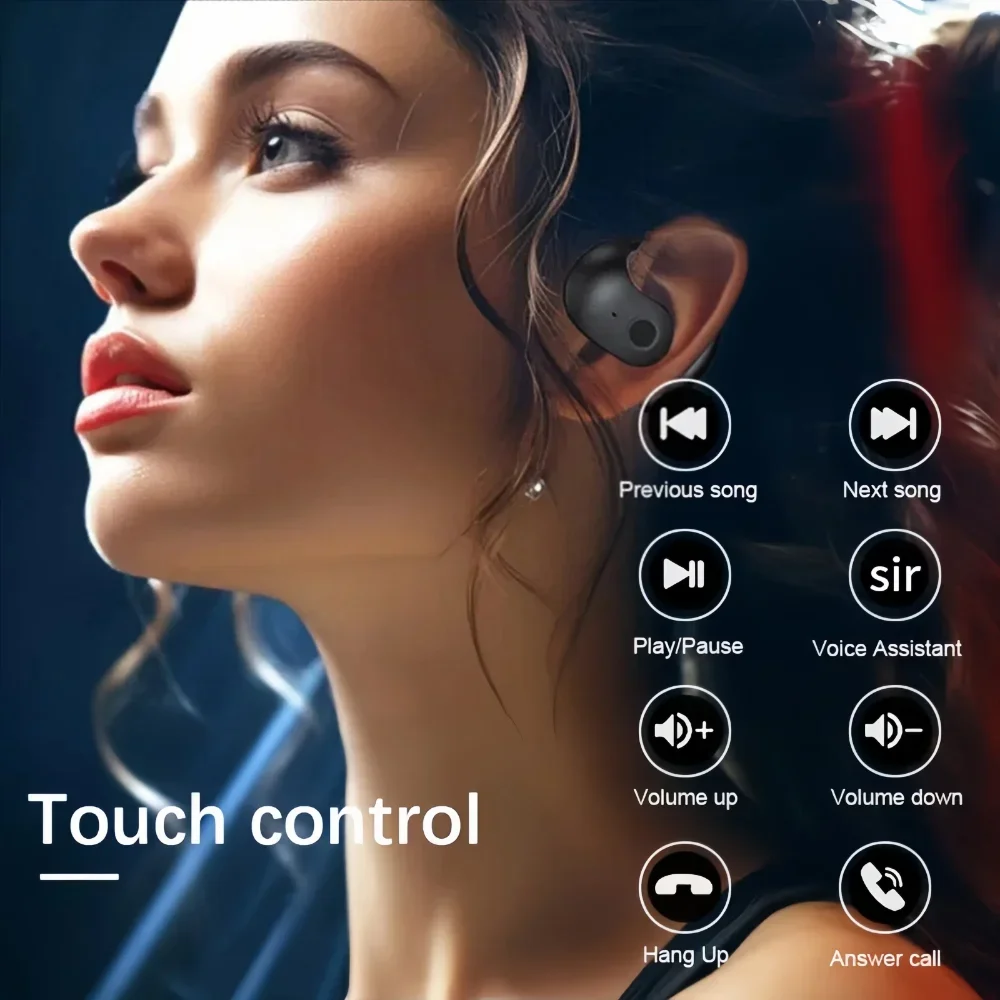 Description Picture 4 of itemOWS Wireless Headphones Bluetooth 5.3 Headset with Mic HiFi Stereo Sound Earphones Smart Touch Sports Waterproof Earbuds