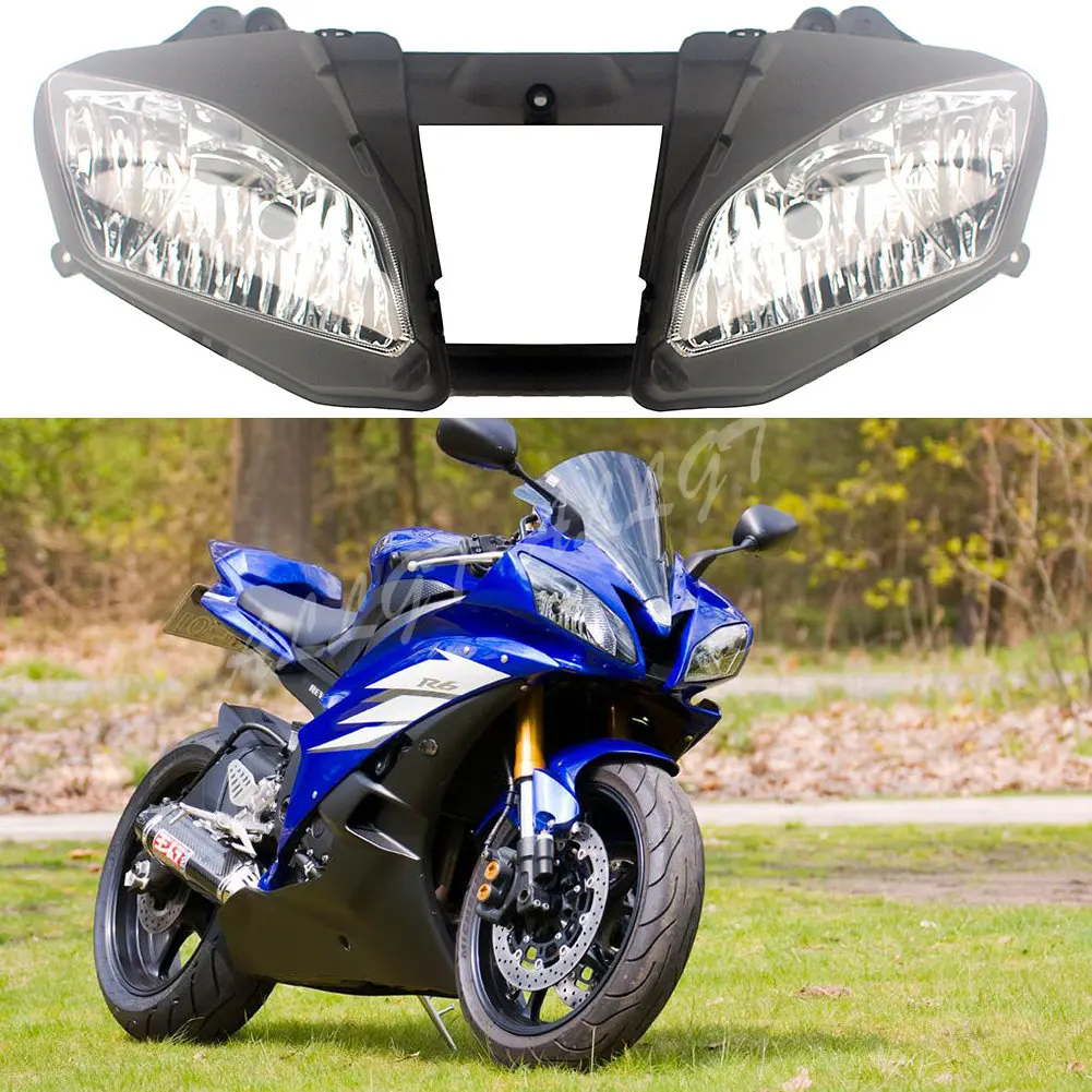 

Передняя фара для мотоцикла ALLGT, фара для YAMAHA 2006 2007 YZF R6