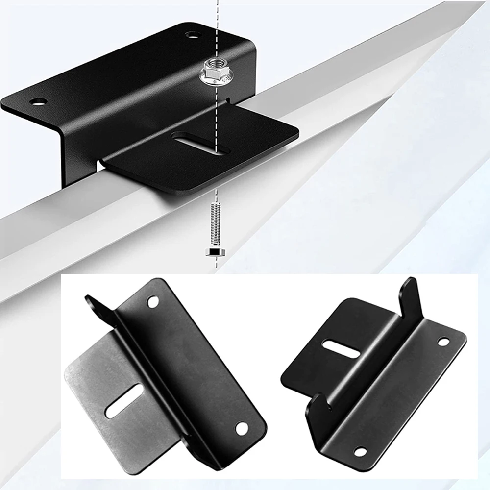 4/8Pcs Z Type Solar Panel Mounting Brackets Aluminum Z Bracket PV Panel Roof Mounting Bracket Solar Mount Kit for RV Boat solar panel mounting set