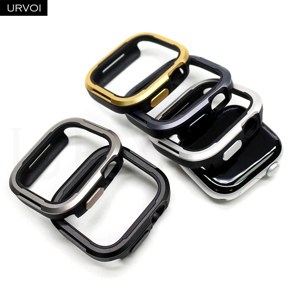 URVOI Premium Aluminum Watch Cover - Durable Metal Frame Protector