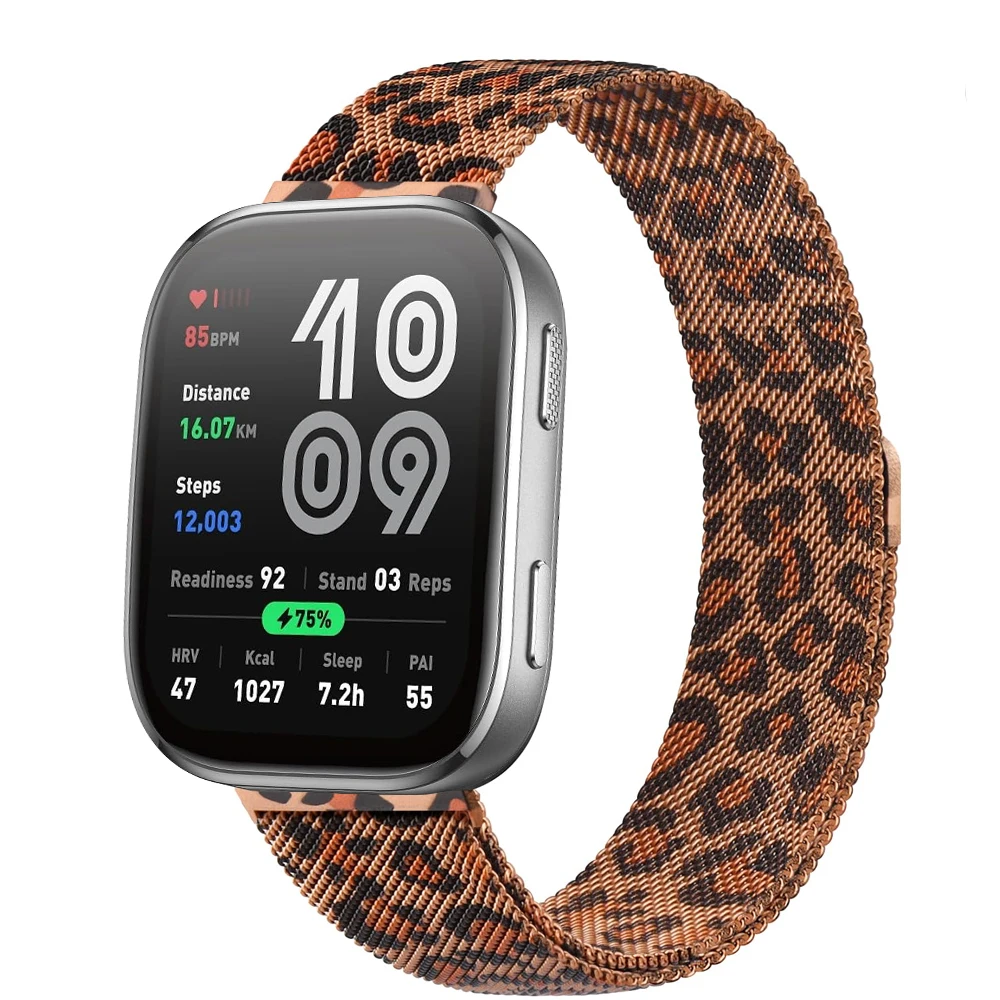Magnetic Metal Mesh Smartwatch Wristband - 22mm Strap Bracelet