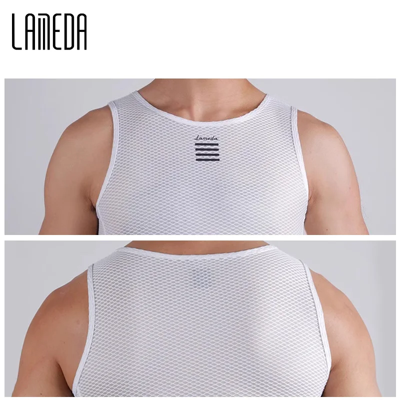 LAMEDA Cycling vest for men High breathability Men Cycling Base Layer Vest Quick drying Bike Sleeveless Top Sweatshirts 4