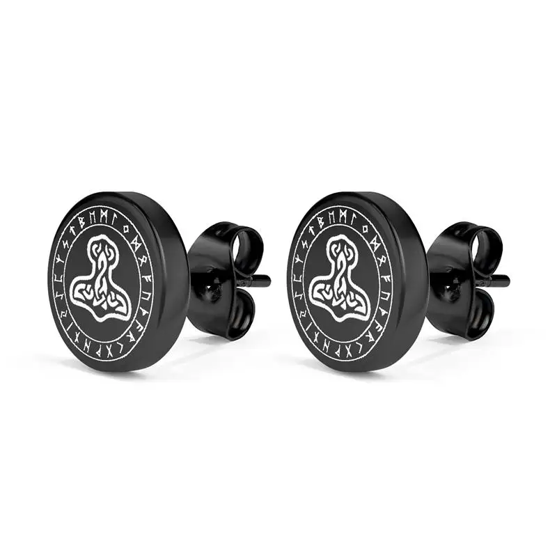 Black Punk Magnet Clip/Stud Earrings For Women Men Boy New Fashion Geometry Stainless Steel Jewelry Accessories Earrings 5