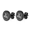 Black Punk Magnet Clip/Stud Earrings For Women Men Boy New Fashion Geometry Stainless Steel Jewelry Accessories Earrings 5