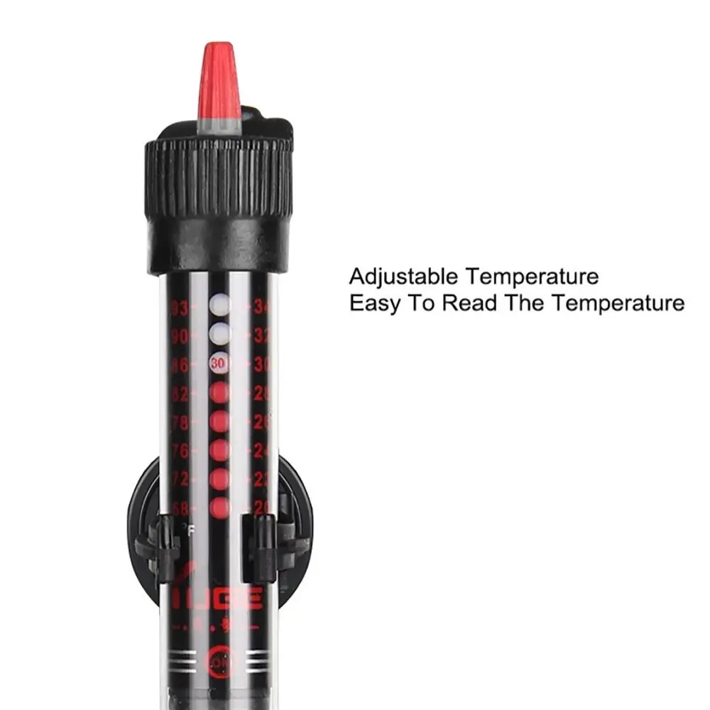 110V/220V Adjustable Temperature Thermostat Heater Rod 25W/50W/100W/200W/300W Submersible Heater Aquarium Fish Tank 3