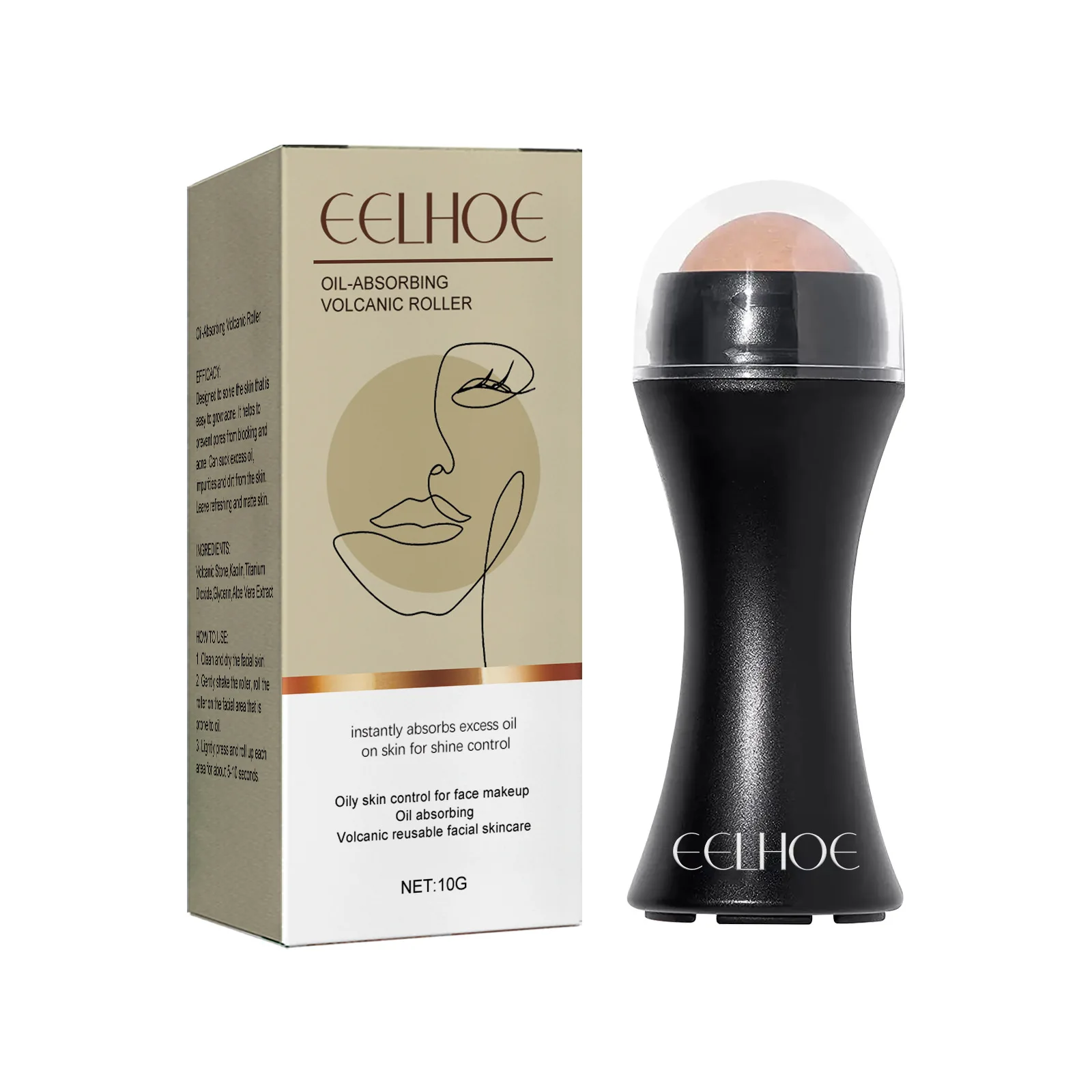 Eelhoe Volcanic Rock Oil-Absorbing Ball Deep Cleansing Sebum Pore Acne Cleanser Block Firming Skin Care Tool Makeup Tool 5