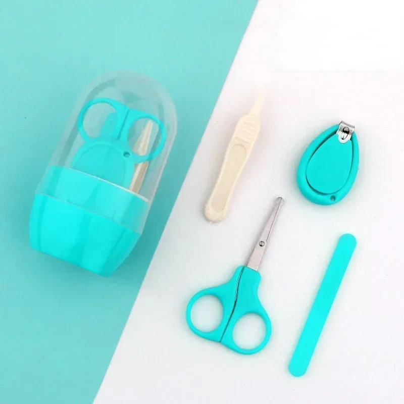 Newborn Baby Nail Scissor Care Tool Kid Safe Portable Clipper Trimmer Tweezer with Box Children Manicure Kit