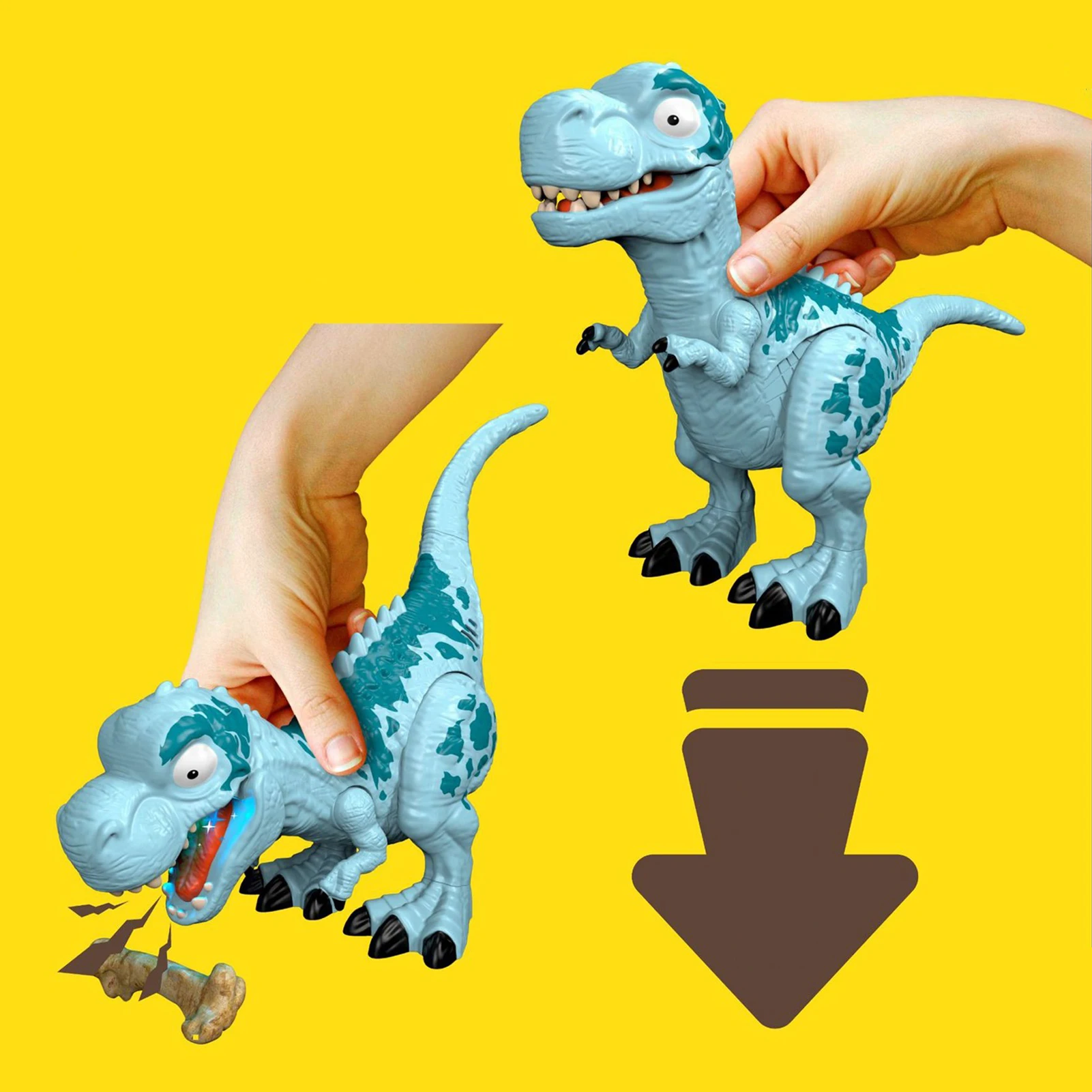Dinosaur Toys Electric Dinosaur Toy With Tyrannosaurus Roars Moves Mouth And Tail Battery Powered Robotic Toy For Kids